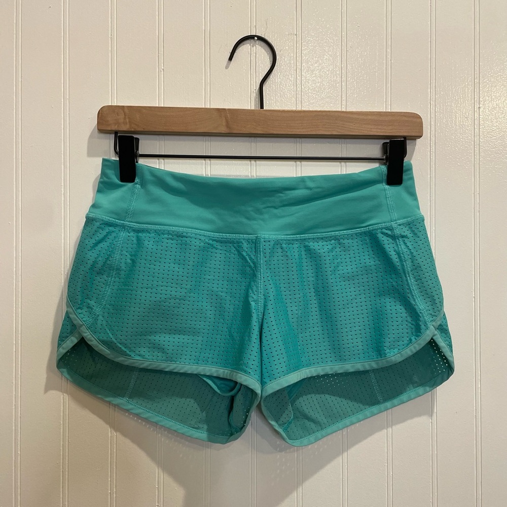 LULULEMON Speed Short (Mesh) in Bali Breeze Size 2 RARE HTF Unicorn - Picture 6 of 13